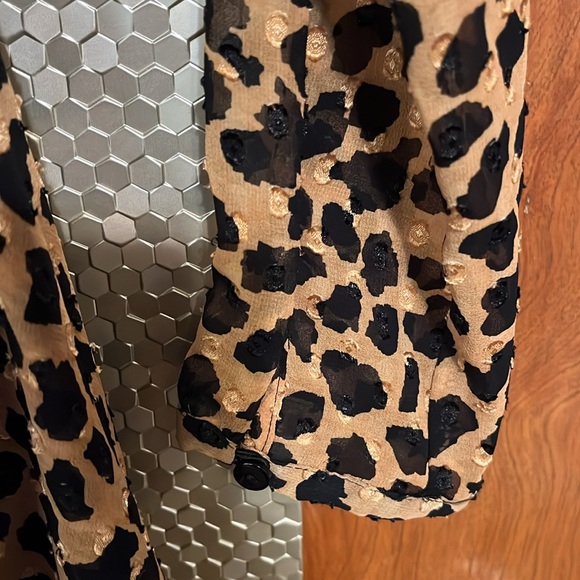 Free people leopard print wrap dress. - Picture 3 of 6